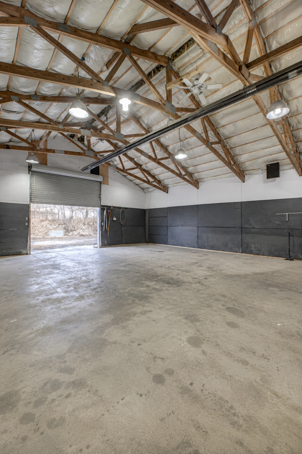 Barn aisle and storage space